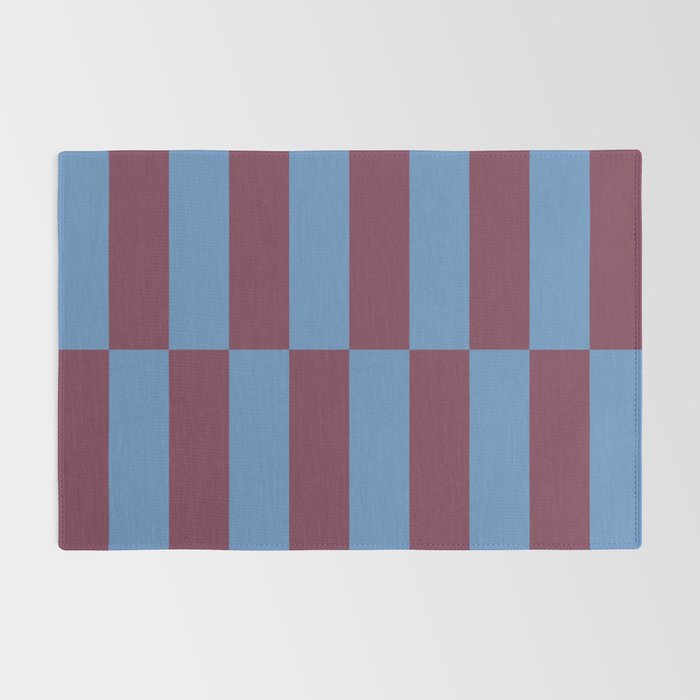 Duo II - Berry and Blue Stripes Rug Gallery Image 2