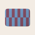 Duo II - Berry and Blue Stripes Bath Mat Gallery Image 1