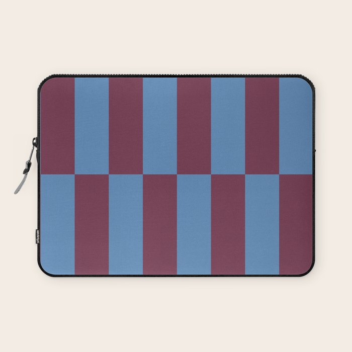 Duo II - Berry and Blue Stripes Laptop Sleeve Gallery Image 1