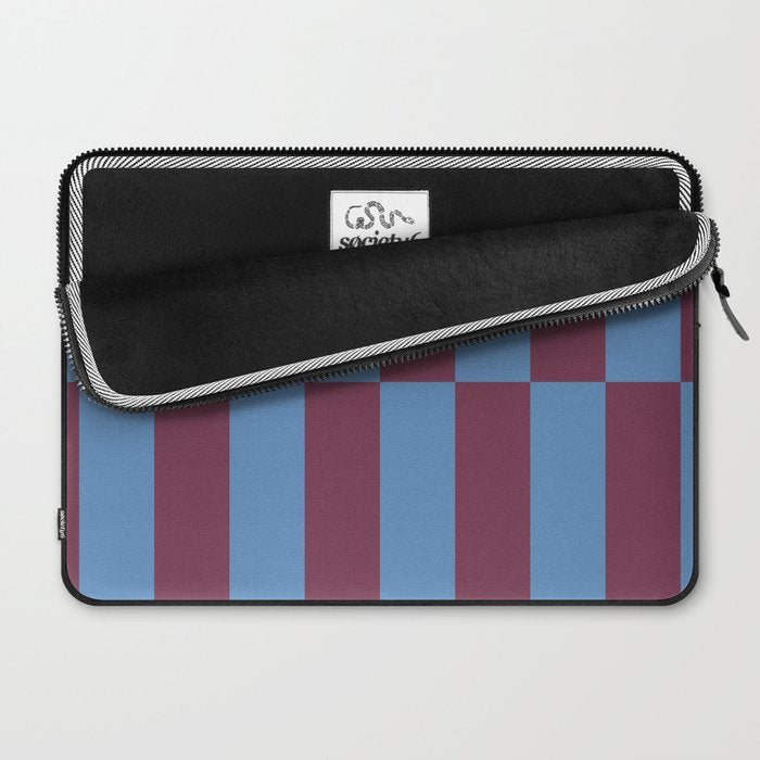 Duo II - Berry and Blue Stripes Laptop Sleeve Gallery Image 2
