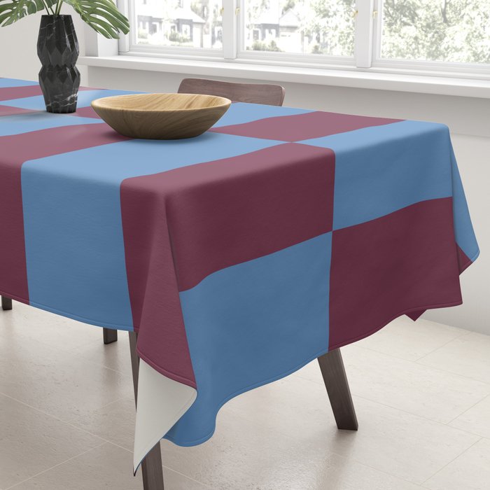 Duo II - Berry and Blue Stripes Tablecloth Gallery Image 3