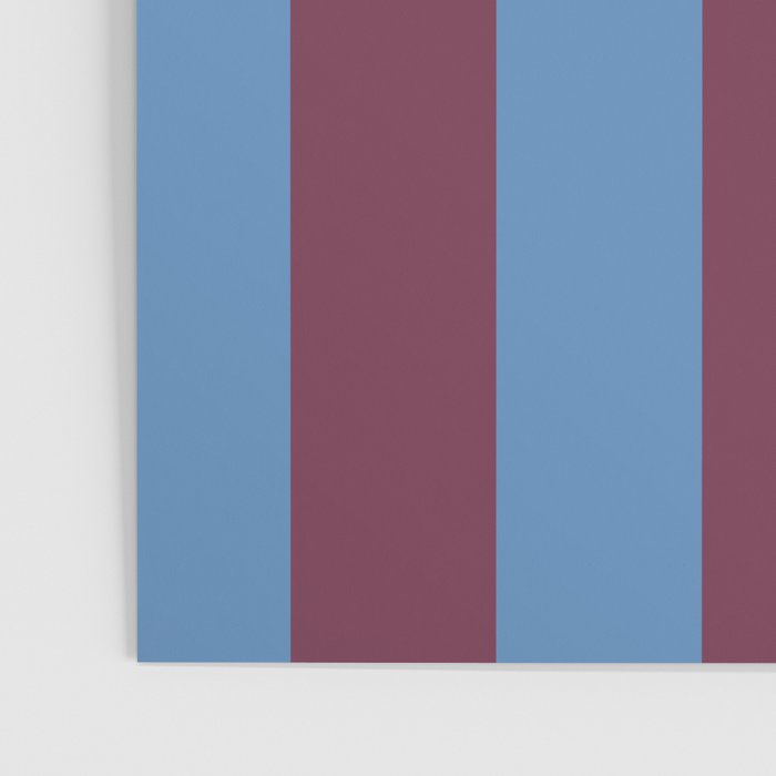 Duo II - Berry and Blue Stripes Poster Gallery Image 3