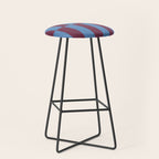 Duo II - Berry and Blue Stripes Stool Gallery Image 1