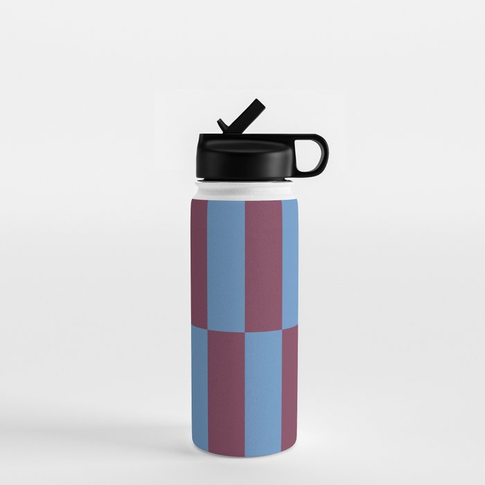Duo II - Berry and Blue Stripes Water Bottle Gallery Image 1