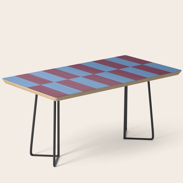 Duo II - Berry and Blue Stripes Coffee Table Gallery Image 1