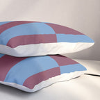 Duo II - Berry and Blue Stripes Pillow Sham Gallery Image 3