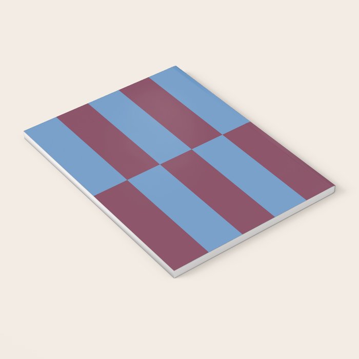 Duo II - Berry and Blue Stripes Notebook Gallery Image 3