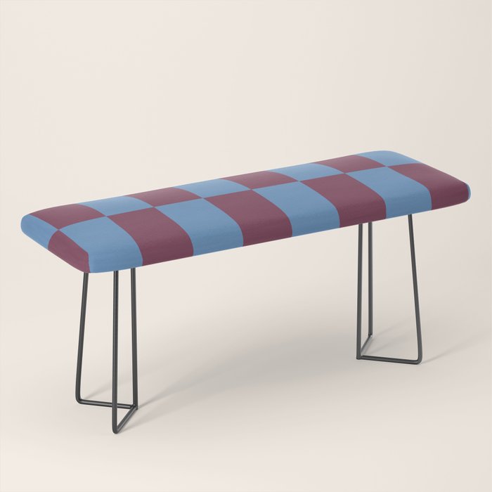 Duo II - Berry and Blue Stripes Bench Gallery Image 1