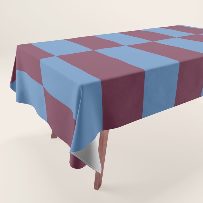 Duo II - Berry and Blue Stripes Tablecloth Gallery Image 1