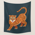 Rawr, Tiger! Wall Tapestry Gallery Image 4