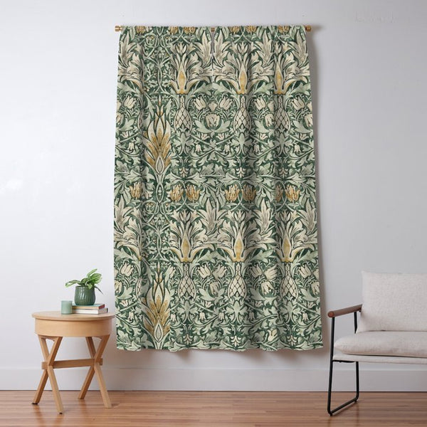 William Morris Vintage Snakeshead Forest Thyme Green Pattern