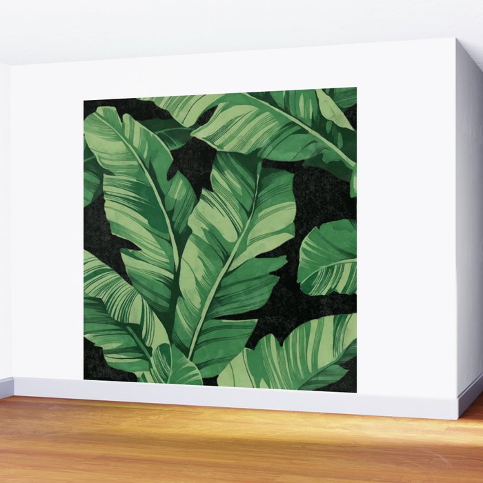 Tropical banana leaves II Wall Mural Gallery Image 2