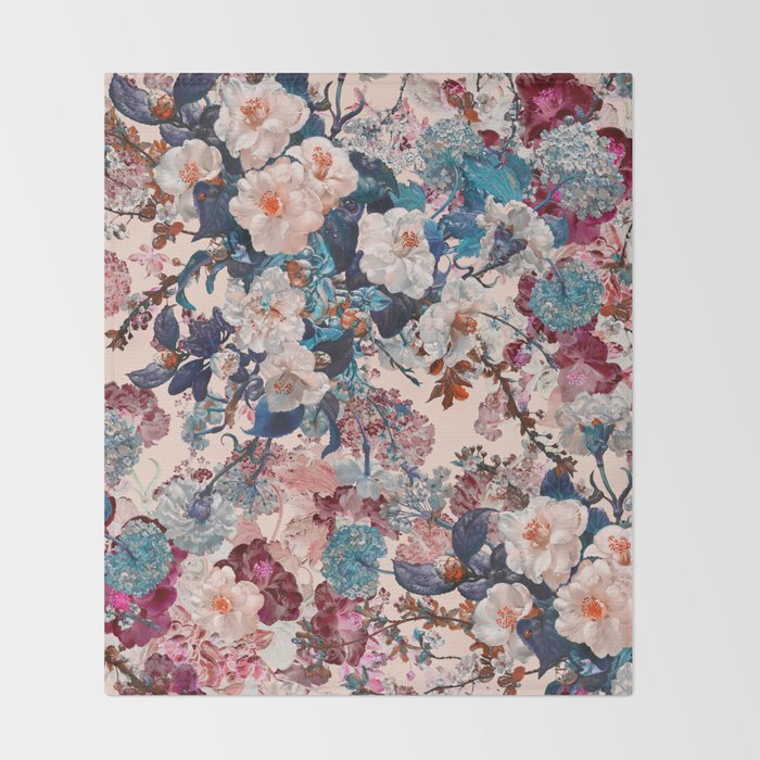Romantic Garden XII Throw Blanket Gallery Image 2
