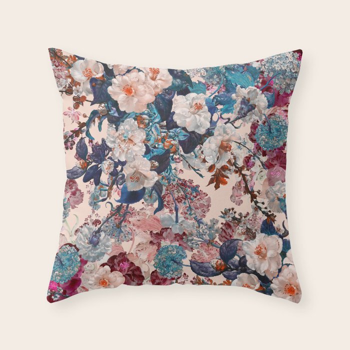 Romantic Garden XII Throw Pillow Gallery Image 1