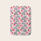 Minimal nordic flower pink Bath Mat Gallery Image 1