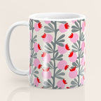 Minimal nordic flower pink Coffee Mug Gallery Image 3