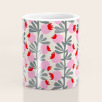 Minimal nordic flower pink Coffee Mug Gallery Image 4