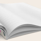 Minimal nordic flower pink Notebook Gallery Image 2