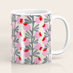 Minimal nordic flower pink Coffee Mug Gallery Image 1