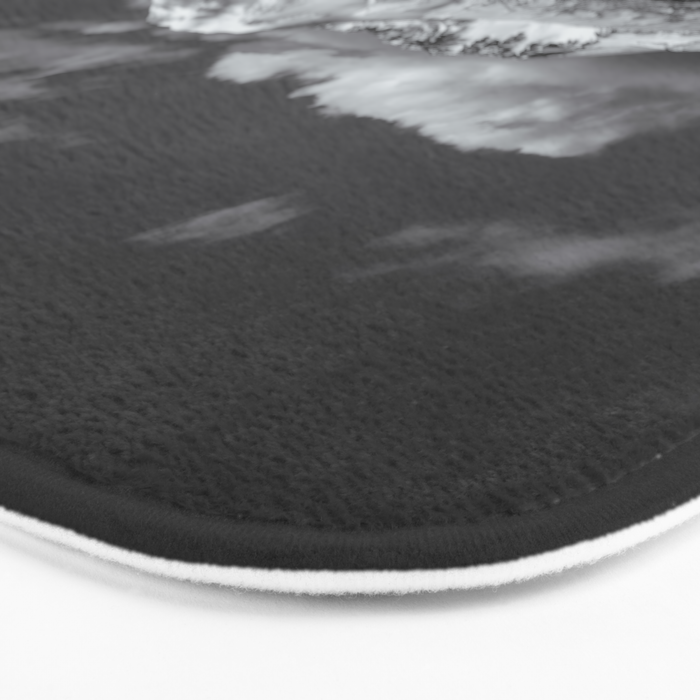 Mount Saint Helens Black and White II Bath Mat Gallery Image 3