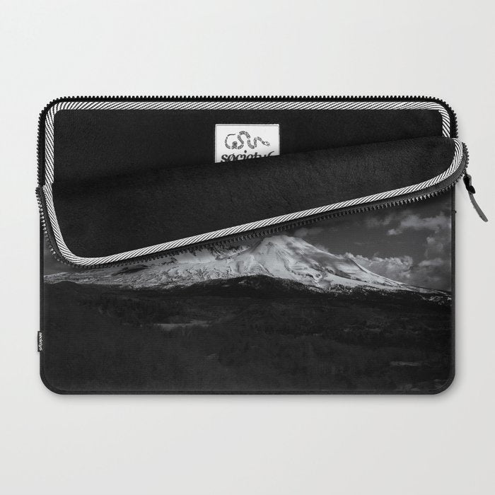 Mount Saint Helens Black and White II Laptop Sleeve Gallery Image 2