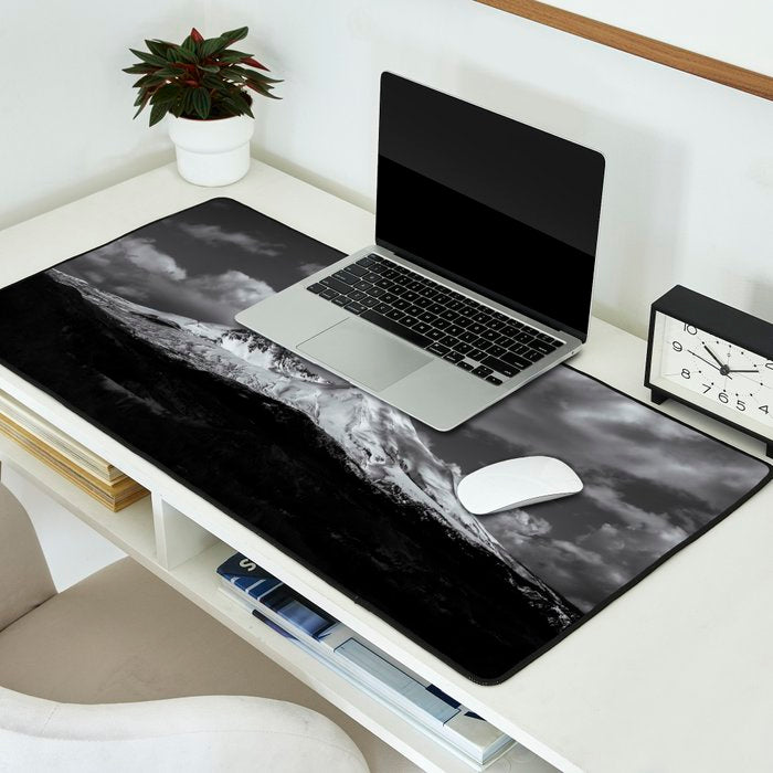 Mount Saint Helens Black and White II Desk Mat Gallery Image 2