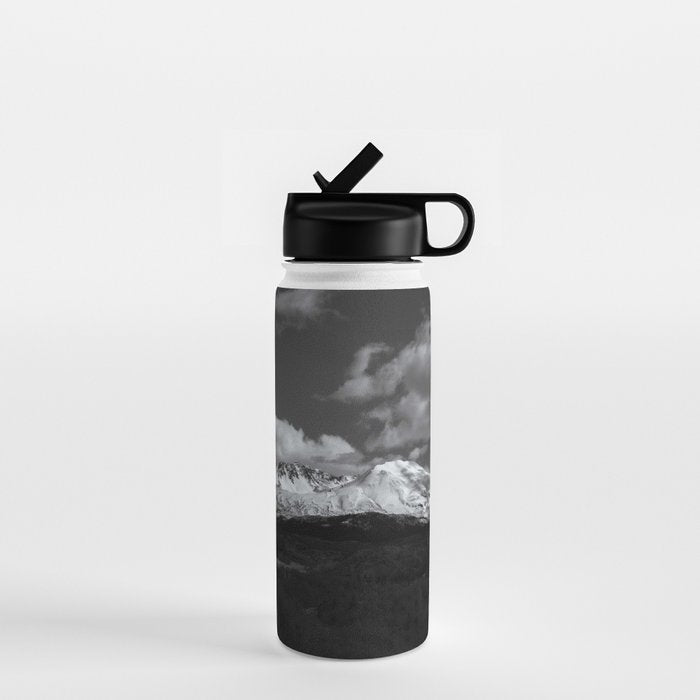 Mount Saint Helens Black and White II Water Bottle Gallery Image 1