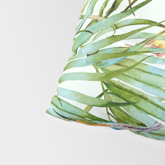 Birds on the leaves of the jungle Pillow Sham Gallery Image 4