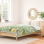 Birds on the leaves of the jungle Duvet Cover Gallery Image 2