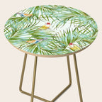 Birds on the leaves of the jungle Side Table Gallery Image 2