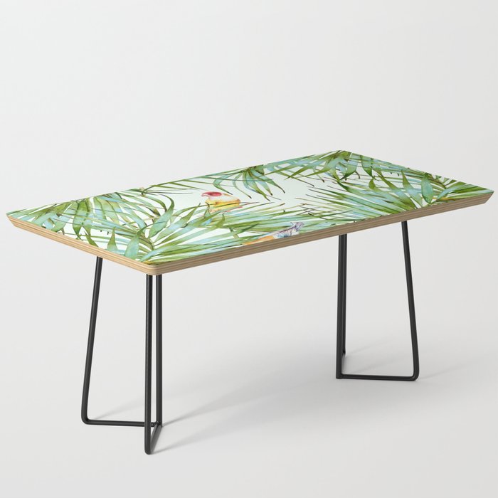 Birds on the leaves of the jungle Coffee Table Gallery Image 1