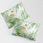 Birds on the leaves of the jungle Pillow Sham Gallery Image 3