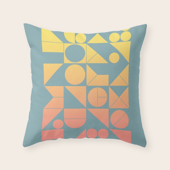 Modern Geometric 06 Throw Pillow Gallery Image 1