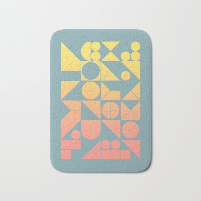 Modern Geometric 06 Bath Mat Gallery Image 1