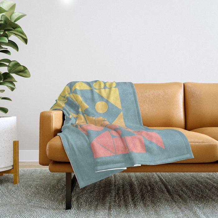 Modern Geometric 06 Throw Blanket Gallery Image 1