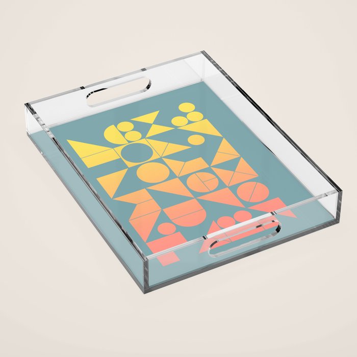 Modern Geometric 06 Acrylic Tray Gallery Image 1