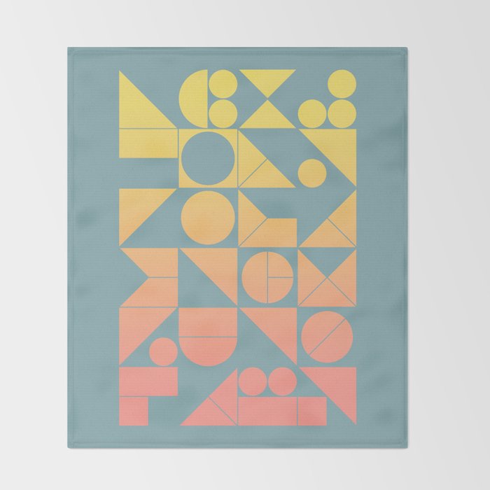 Modern Geometric 06 Throw Blanket Gallery Image 2
