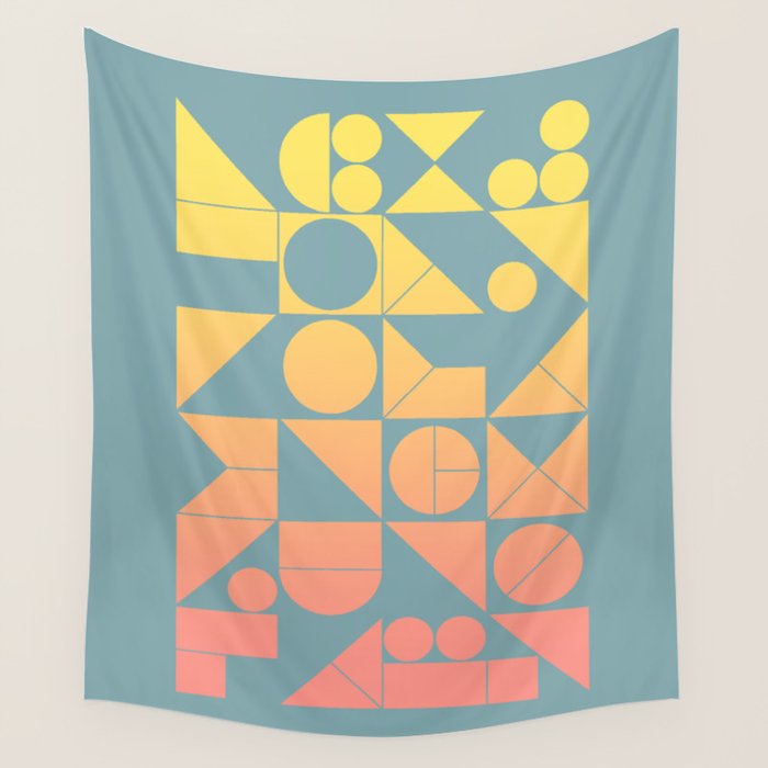 Modern Geometric 06 Wall Tapestry Gallery Image 4