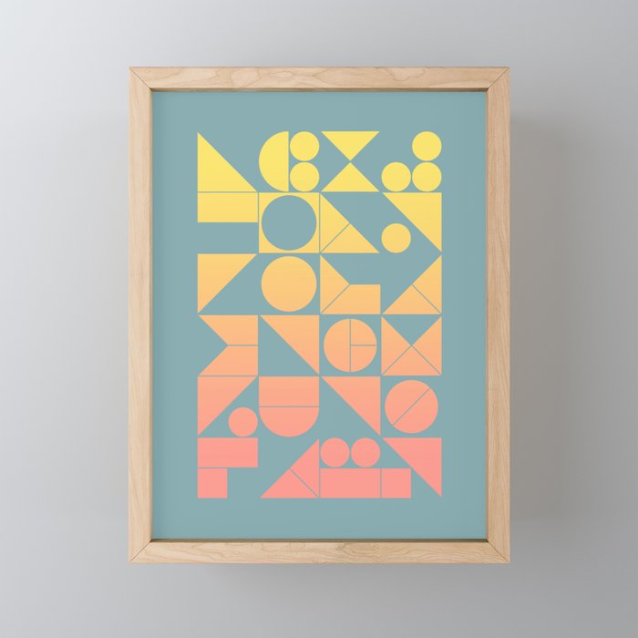 Modern Geometric 06 Mini Art Print Gallery Image 1