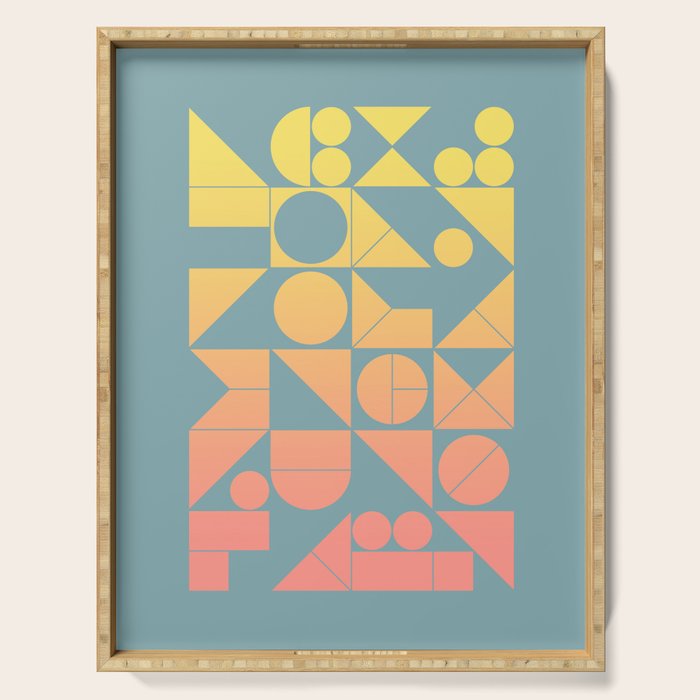 Modern Geometric 06 Serving Tray Gallery Image 1