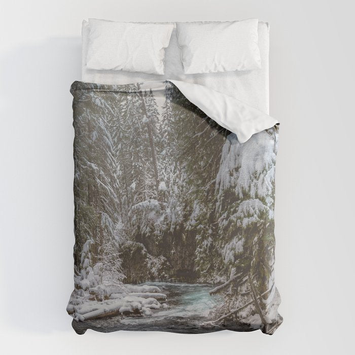 A Quiet Place - Pacific Northwest Nature Photography Duvet Cover Gallery Image 1