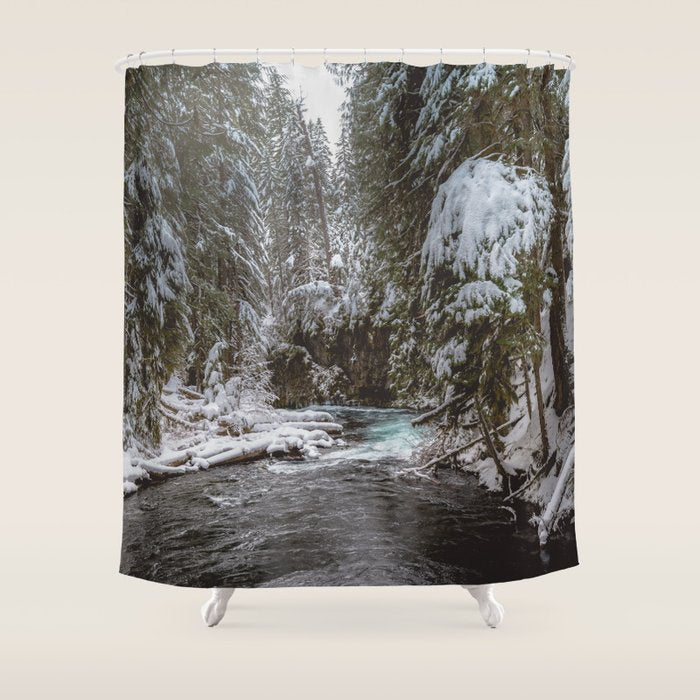 A Quiet Place - Pacific Northwest Nature Photography Shower Curtain Gallery Image 1