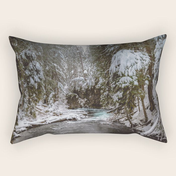 A Quiet Place - Pacific Northwest Nature Photography Rectangular Pillow Gallery Image 2