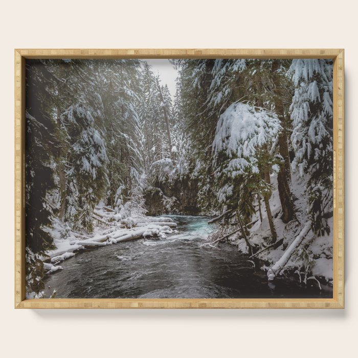 A Quiet Place - Pacific Northwest Nature Photography Serving Tray Gallery Image 1