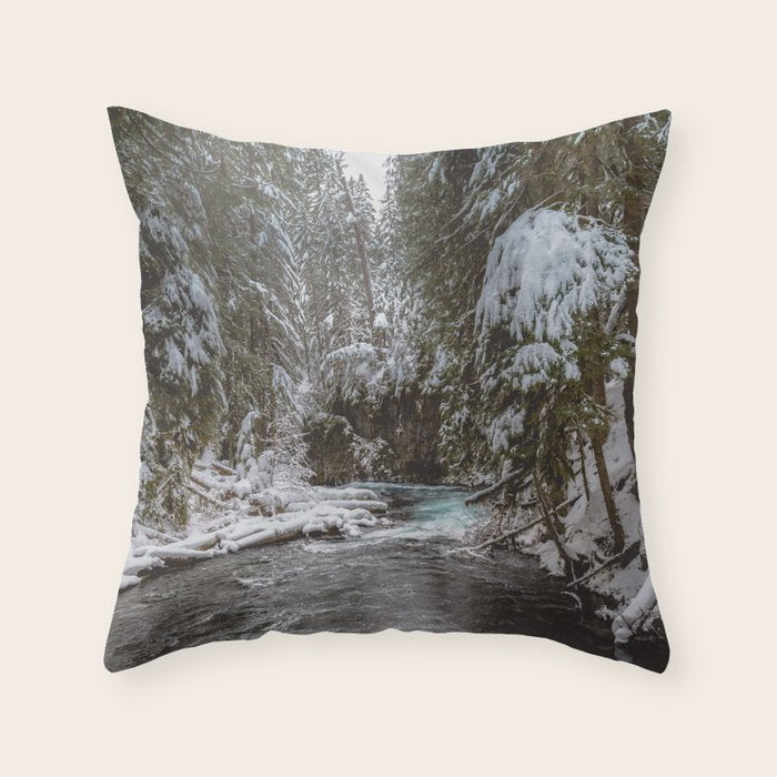 A Quiet Place - Pacific Northwest Nature Photography Throw Pillow Gallery Image 6