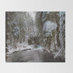 A Quiet Place - Pacific Northwest Nature Photography Throw Blanket Gallery Image 2