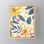 Watercolor Painting Fantasy Yellow Flower Blooming Floral Kingdom Mini Art Print Gallery Image 1