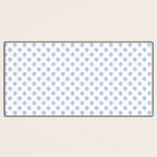 Small Distressed Block Print - Cobalt Desk Mat Gallery Image 3
