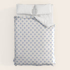 Small Distressed Block Print - Cobalt Duvet Cover Gallery Image 6