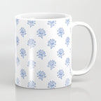 Small Distressed Block Print - Cobalt Coffee Mug Gallery Image 1